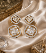 Gold Luxe CZ Drop Earrings