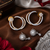 Gold and Rhodium Two Pairs Earring Set