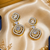 Gold Glamour Link Drop Earrings