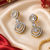 Gold Glamour Link Drop Earrings