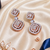 Rose gold glamour link drop earrings