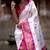 White Rani color silk blend sarees with blouse