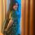 Green color art silk blend sarees with blouse