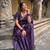 Purple color Cotton silk blend sarees with blouse