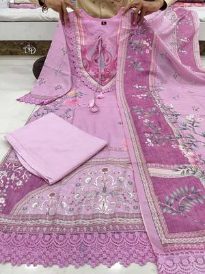 pink color printed wok silk blend salwar suit 4