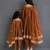 Brown mirror embroidered silk mother daughter kurti combo set