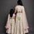 White embroidered cotton silk mother daughter lehenga combo set