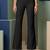 Black parachute bootcut  pants high waist flared trousers 