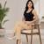 Beige super cotton stretch pants full length for women 