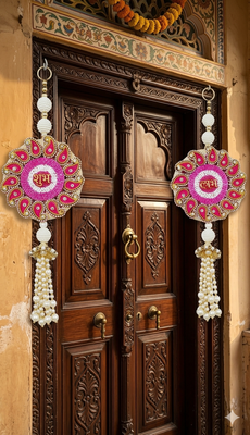 decorative hanging for home wall bedroom living room decoration (pack of 2) 2