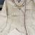 beige color  khatli work and embroidery chanderi salwar suit 