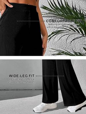 Black parachute cargo pants high waist flared trousers  5