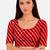 Red spandex lehria printed stretchable readymade saree blouse