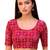 Rani spandex bandhani printed stretchable readymade saree blouse