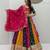 Multi Embroidery Thread & Sequence work Silk Blend Navratri Lahenga Choli Set