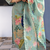 sky blue color printed and embroidered  work cotton salwar suit