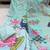 sky blue color printed and embroidered  work cotton salwar suit