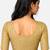 Gold spandex golden zari straight line stretchable readymade saree blouse