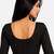 Black spandex golden zari straight line stretchable readymade saree blouse