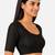 Black spandex golden zari straight line stretchable readymade saree blouse