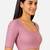 Baby pink spandex golden zari straight line stretchable readymade saree blouse