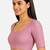 Baby pink spandex golden zari straight line stretchable readymade saree blouse