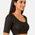 Brown spandex golden zari straight line stretchable readymade saree blouse