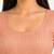 Peach spandex golden zari straight line stretchable readymade saree blouse