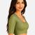Pista green spandex golden zari straight line stretchable readymade saree blouse