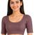 Wine spandex golden zari straight line stretchable readymade saree blouse