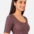 Wine spandex golden zari straight line stretchable readymade saree blouse