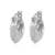 Brass anti tarnish silver plated hoop earrings for women