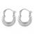 Brass anti tarnish silver plated hoop earrings for women