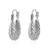 Brass anti tarnish silver plated hoop earrings for women