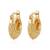 Brass hold plated fashion hoop earrings for women