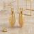 Brass hold plated fashion hoop earrings for women
