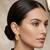 Brass hold plated fashion hoop earrings for women