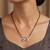 Brass imitation diamond ruby mangalsutra for women