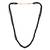 Natural black onyx facetted beads necklace for women