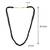 Natural black onyx facetted beads necklace for women