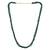 Natural emerald facetted beads necklace for women