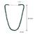Natural emerald facetted beads necklace for women