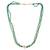 Natural emerald moissanite studded rich necklace for women