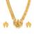 Brass gold lakshmi necklace set for women