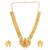 Brass gold lakshmi necklace set for women