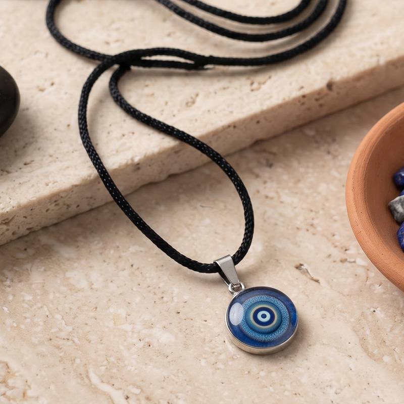 Ceramic evil eye bad luck protection unisex pendant all ages