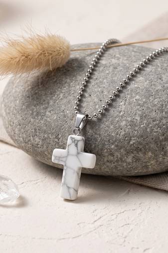 Brass acrylic onyx christian crucifix cross pendant for men women