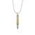 Brass bullet with silver tip pendant for men women