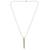 Brass bullet with silver tip pendant for men women
