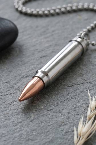 Brass silver bullet with copper tip for men women